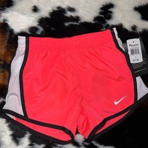 Neon pink girls nike dri-fit shorts